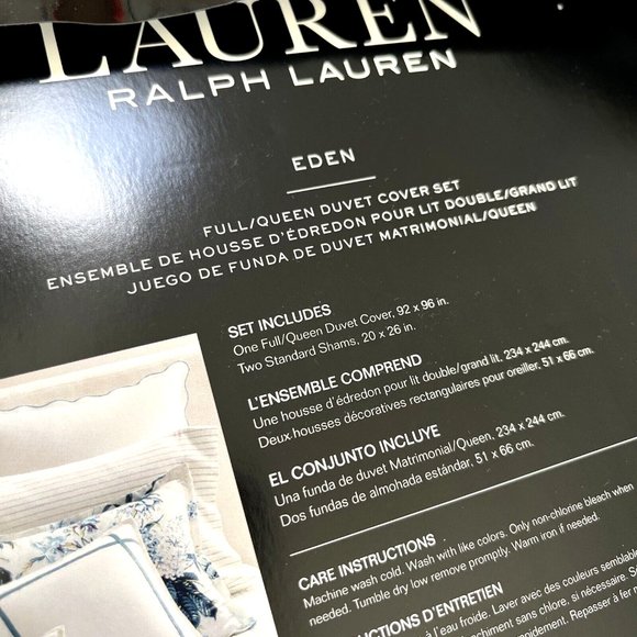 Ralph Lauren Bedding Nwt 27 Ralph Lauren 3pc Eden Botanical Floral